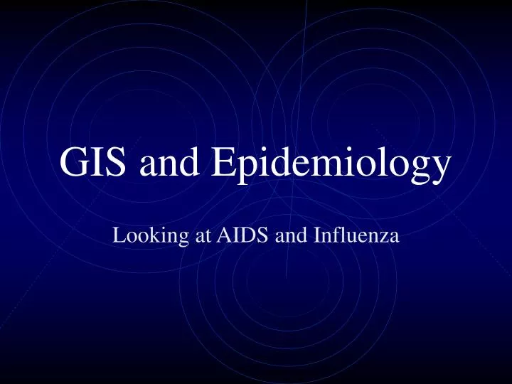 gis and epidemiology