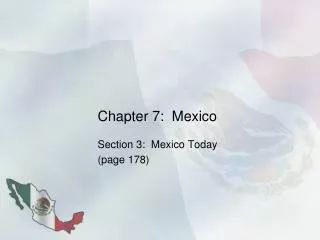 Chapter 7: Mexico