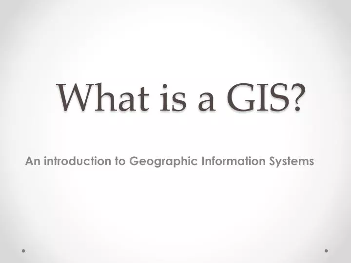 what is a gis