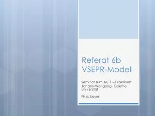 referat 6b vsepr modell