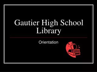 Gautier High School Library