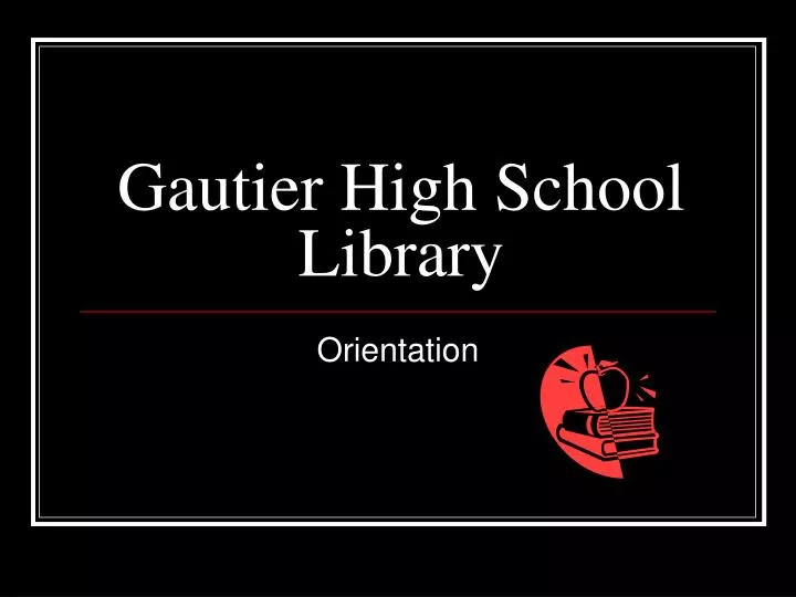 gautier high school library