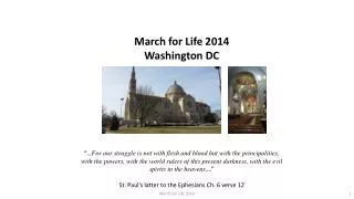 March for Life 2014 Washington DC