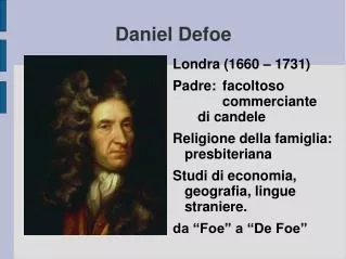 daniel defoe