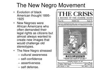 The New Negro Movement