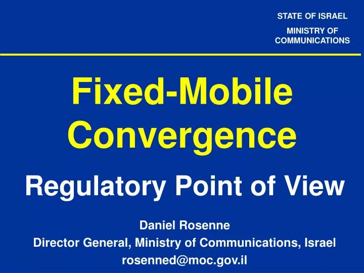 fixed mobile convergence