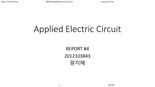Applied Electric Circuit