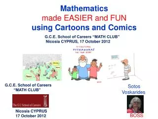 Mathematics made EASIER and FUN using Cartoons and Comics