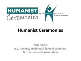 H umanist Ceremonies