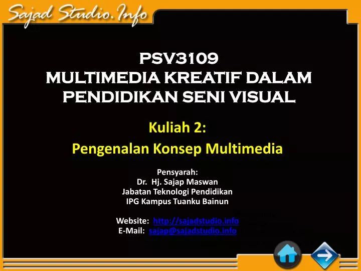 psv3109 multimedia kreatif dalam pendidikan seni visual