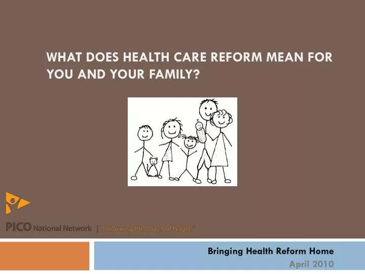 what does health care reform mean for you and your family