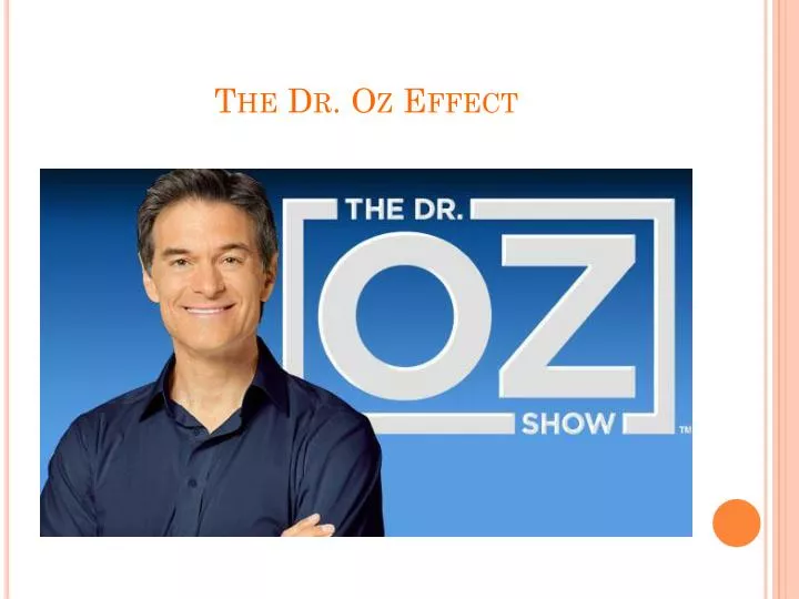the dr oz effect