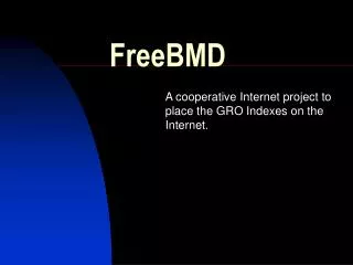 FreeBMD