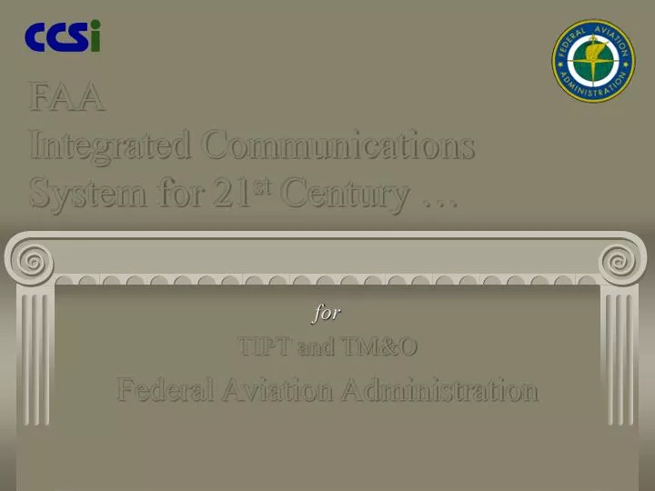 faa integrated communications system for 21 st century