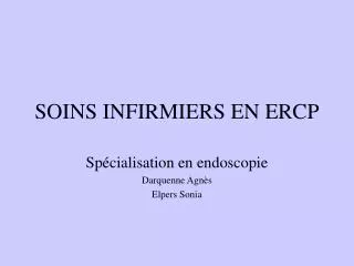soins infirmiers en ercp