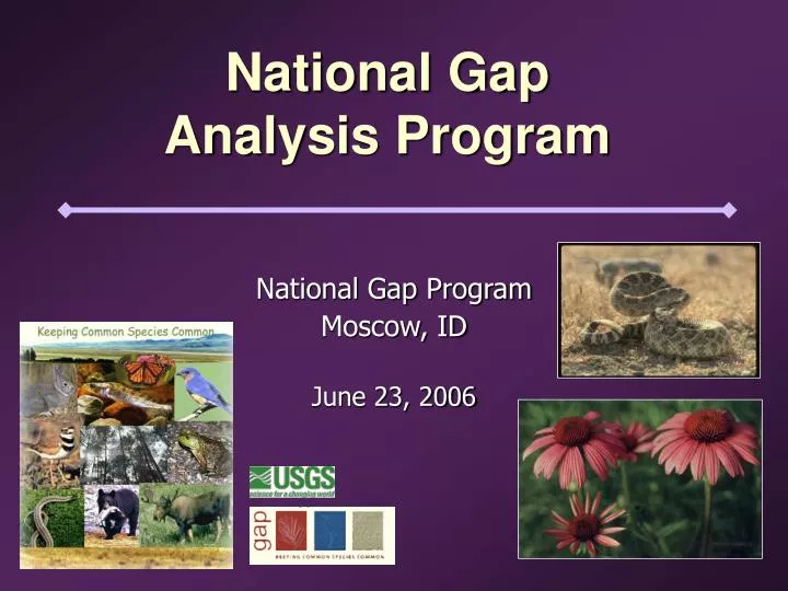 national gap analysis program