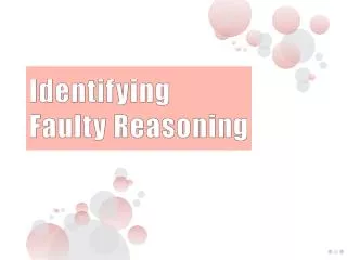 Identifying Faulty Reasoning