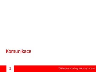 komunikace