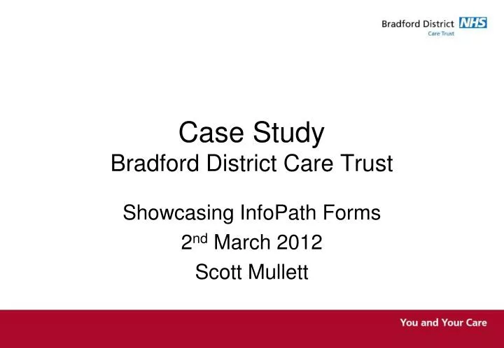 case study bradford district care trust