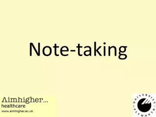 Note-taking