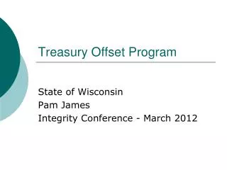 Treasury Offset Program