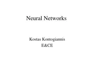 Neural Networks