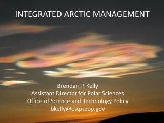 INTEGRATED ARCTIC MANAGEMENT