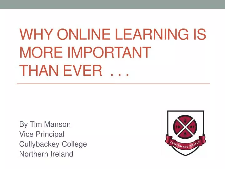 why online learning is more important than ever