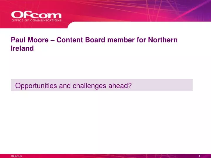 paul moore content board member for northern ireland