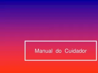 manual do cuidador