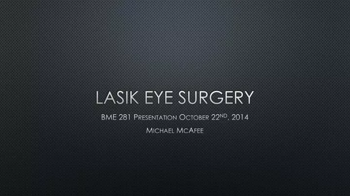 lasik eye surgery