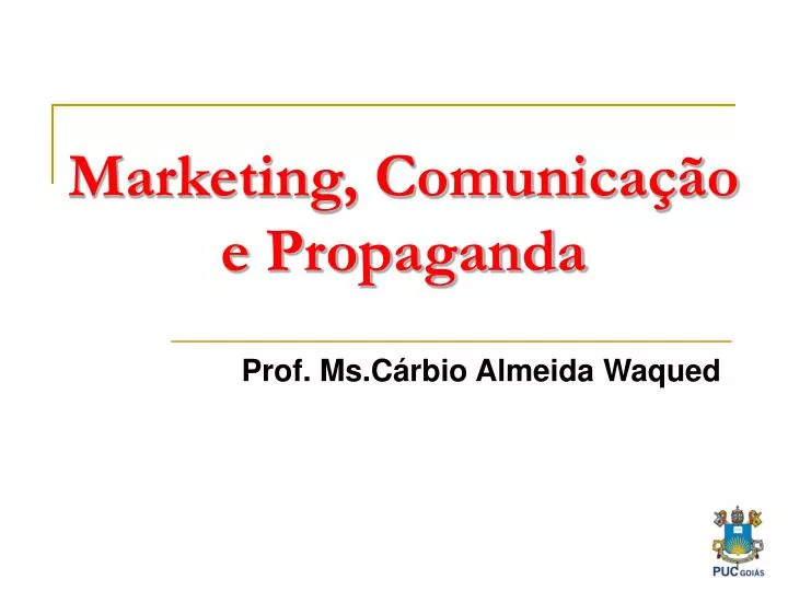 marketing comunica o e propaganda