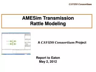 AMESim Transmission Rattle Modeling