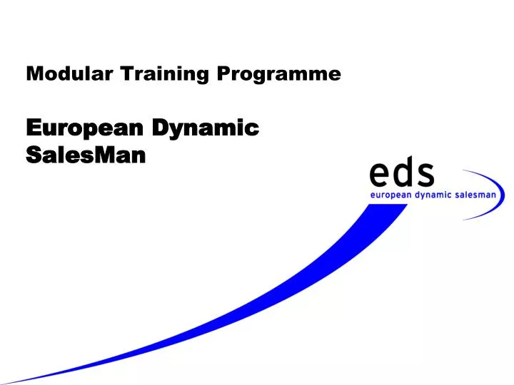 modular training programme