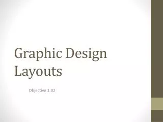 Graphic Design Layouts