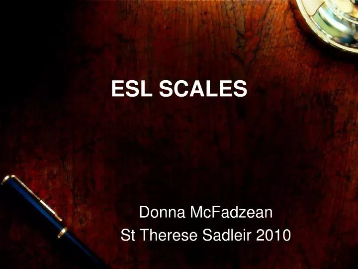 esl scales