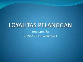 loyalitas pelanggan