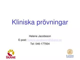 kliniska pr vningar