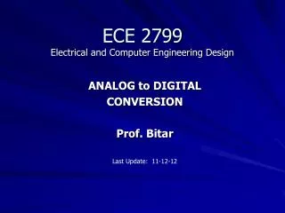 ECE 2799 Electrical and Computer Engineering Design