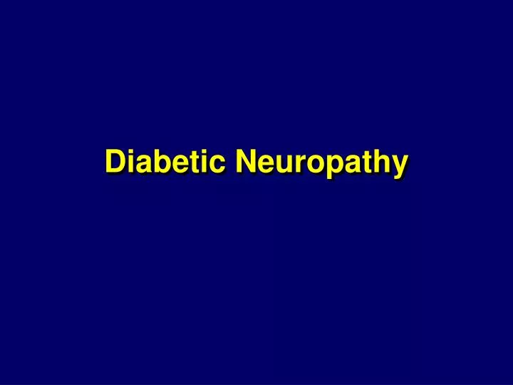 diabetic neuropathy