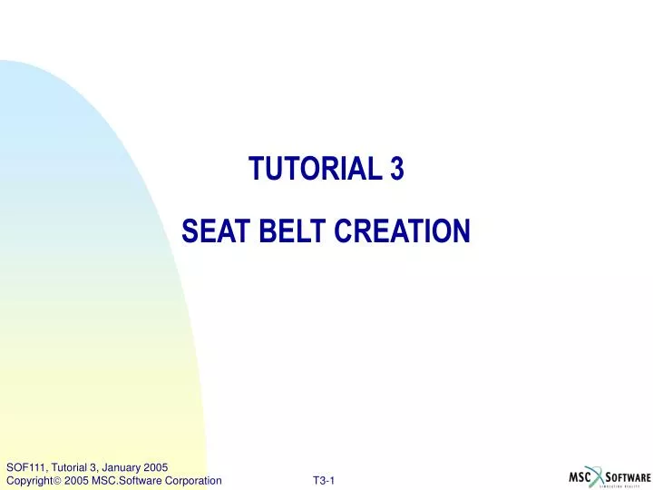 tutorial 3 seat belt creation