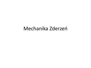mechanika zderze