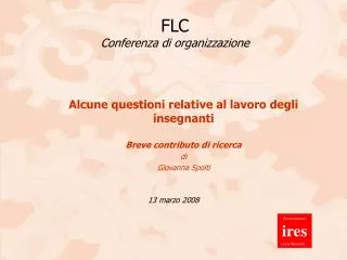 flc conferenza di organizzazione