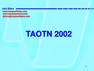 TAOTN 2002