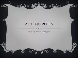 actinopods