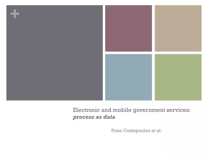 electronic and mobile government services process as data