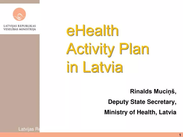 ehealth activity plan in latvia