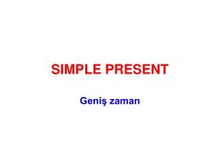 simple present