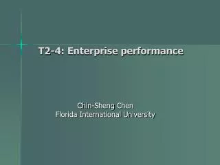 T2-4: Enterprise performance
