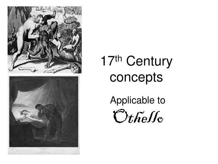 17 th century concepts